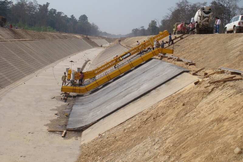 Canal Paving Machine